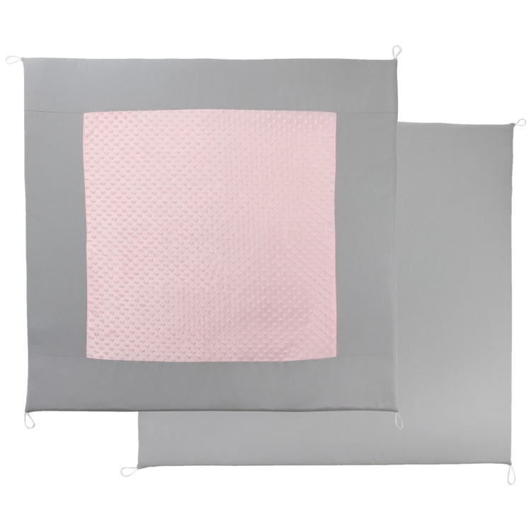 tessuto Tenda indiana teepee in tessuto per cameretta bambini con tappetino e 3 simpatici cuscini. Tipi 3 Animali. Rosa chiaro.