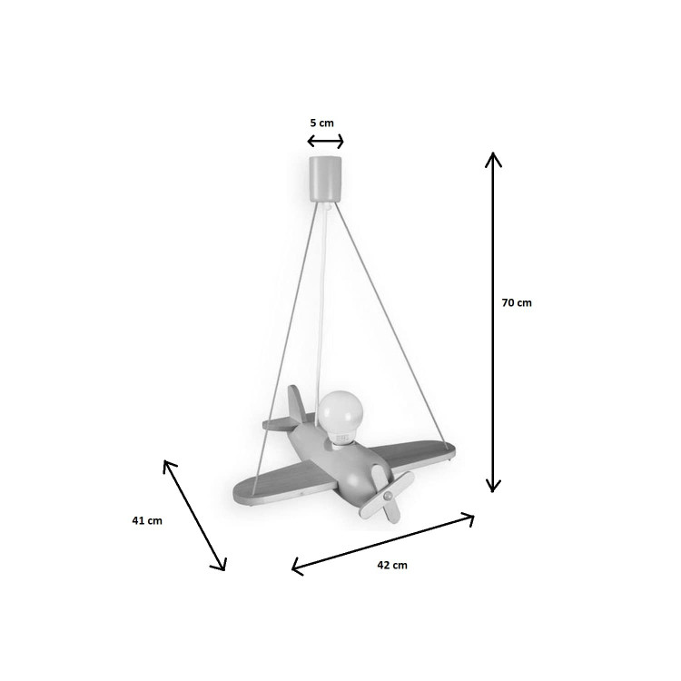 Lampadario AERO CLIPPER verde/celeste per...