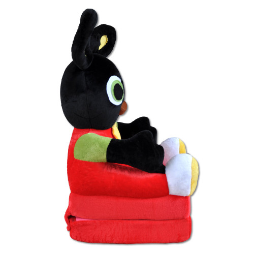 Poltrona, poltroncina apribile, divanetto per bambini in morbido peluche. Divano e giocattolo Ping.