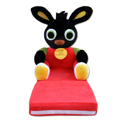 Poltrona, poltroncina apribile, divanetto per bambini in morbido peluche. Divano e giocattolo Ping.