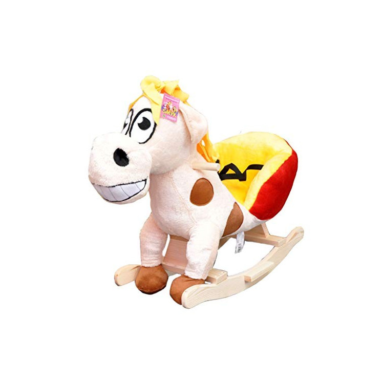 Dondolo in peluche per bambini, cavalluccio a dondolo, poltrona a dondolo. (cavalluccio)