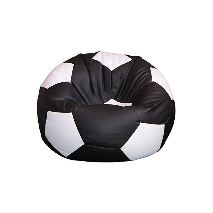 Pouf, football, Pallone Calcio 100 cm. nero / bianco