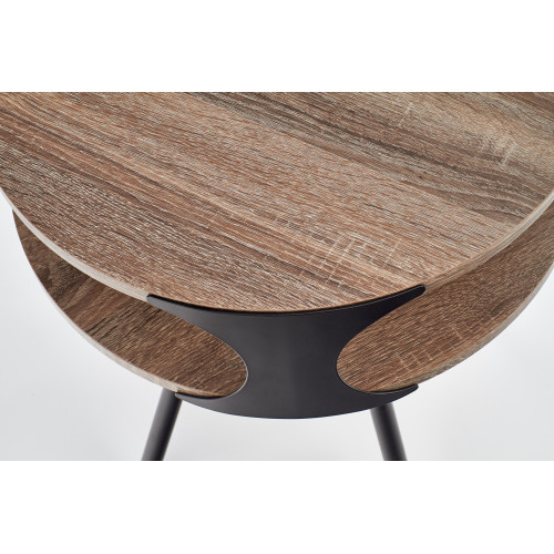 KIRBY. Tavolino Rotondo Rustico per Soggiorno Loft