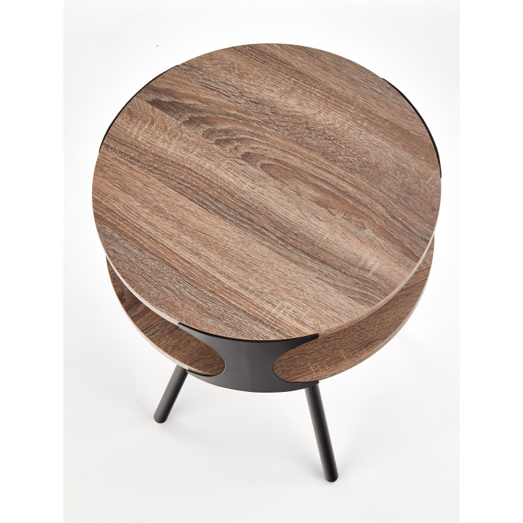 KIRBY. Tavolino Rotondo Rustico per Soggiorno Loft