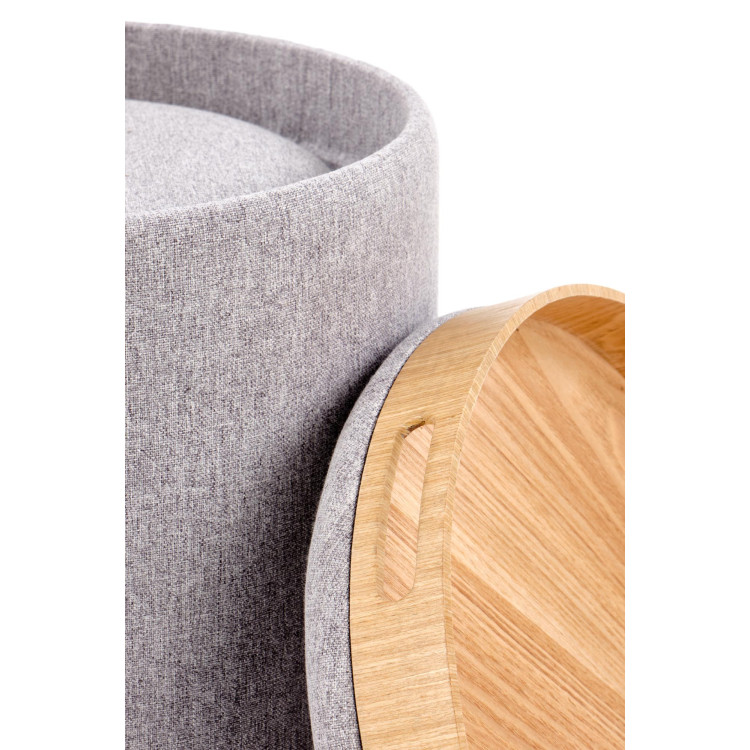 AVIKO. Set di due pouf con contenitore