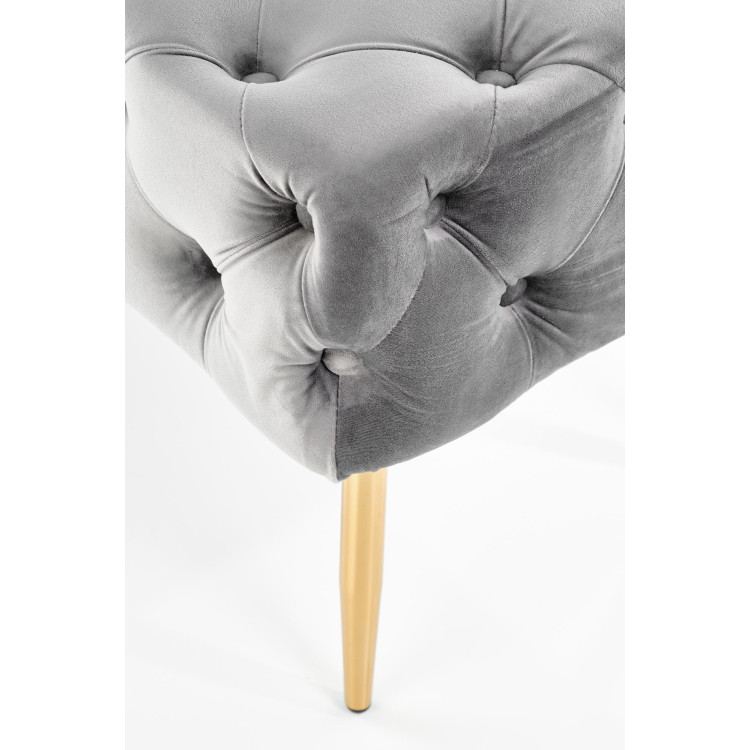 ATENA. Panca grigio/oro