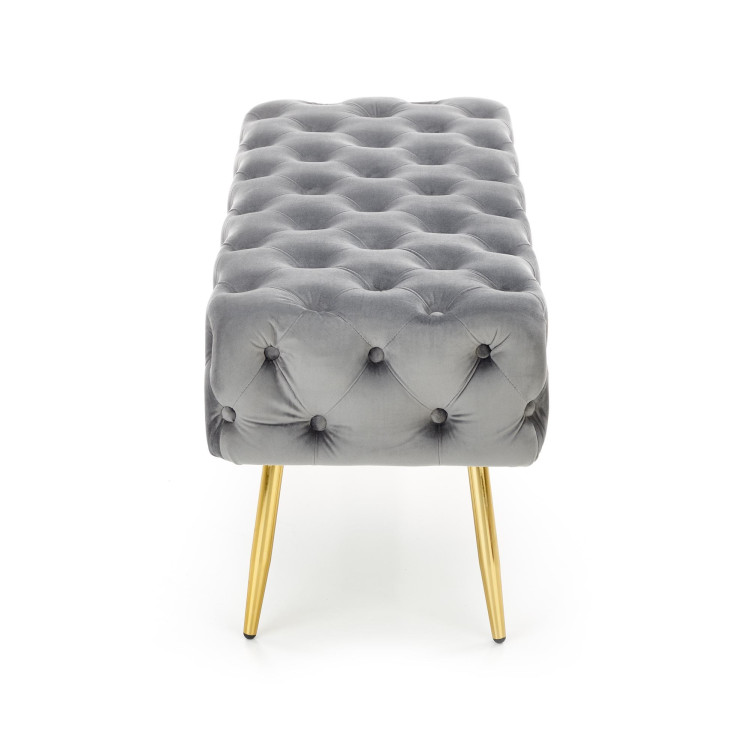 ATENA. Panca grigio/oro