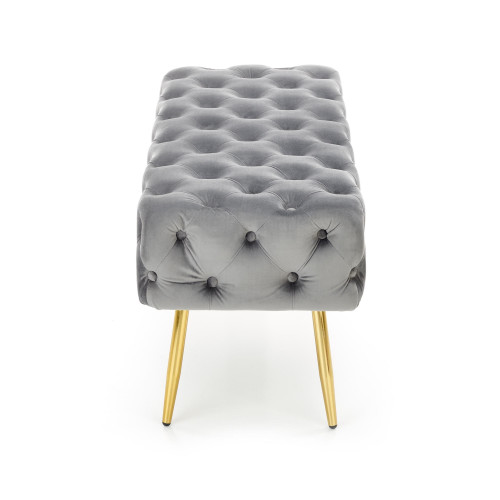 ATENA. Panca grigio/oro