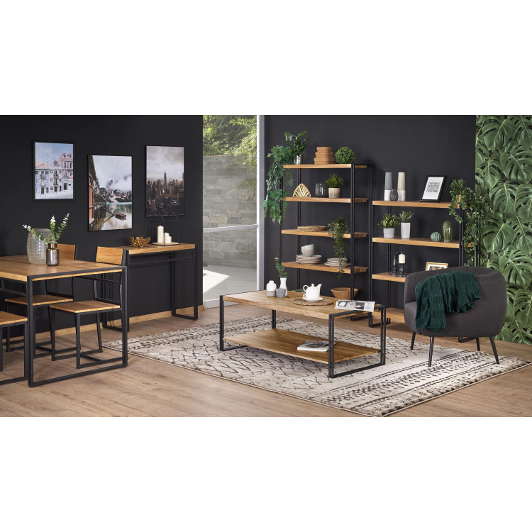 BOLIVAR REG1 libreria rovere dorato