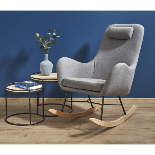 BOTAS. Sedia per il tempo libero, Grigio / Nero / Faggio, con funzione culla. 2