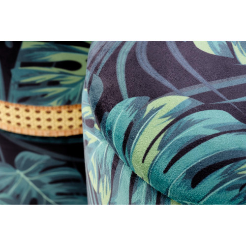 CONGO. Set di 2 pouf, multicolori.