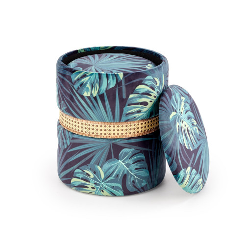 CONGO. Set di 2 pouf, multicolori.