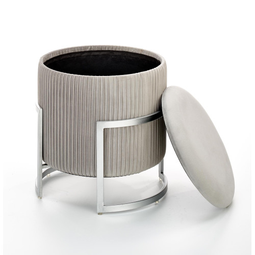 CRICKET. pouf, grigio chiaro. 2