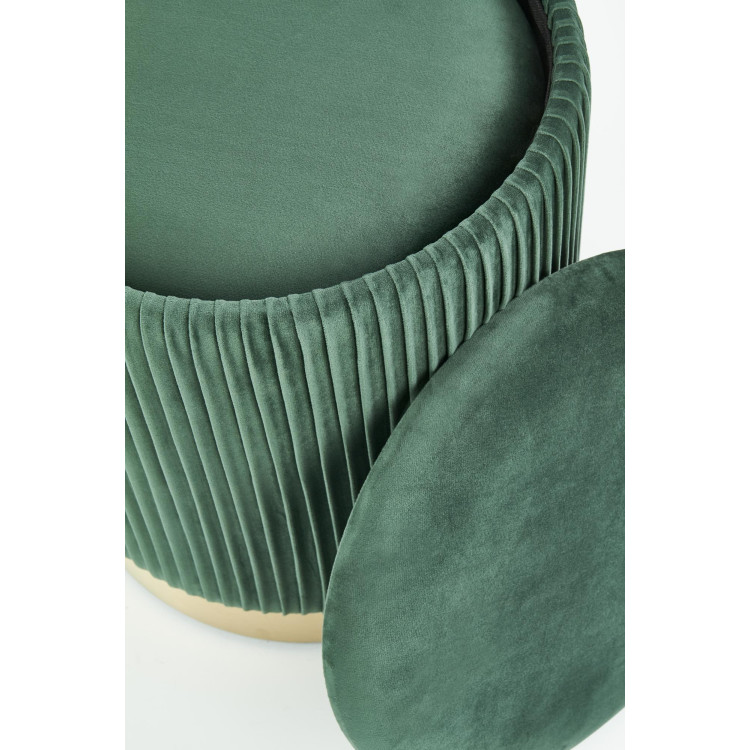MONTY. Set di 2 pouf,  verde scuro.