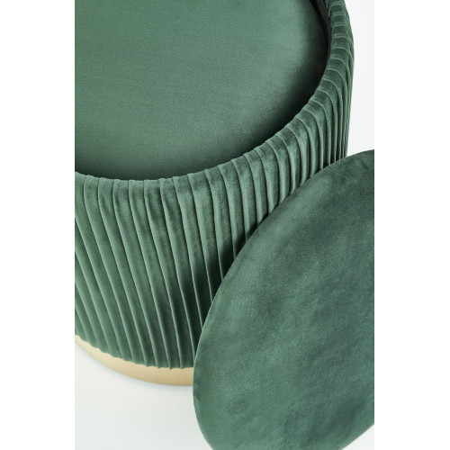 MONTY. Set di 2 pouf,  verde scuro.