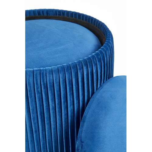MONTI. Set di 2 pouf,  blu scuro.