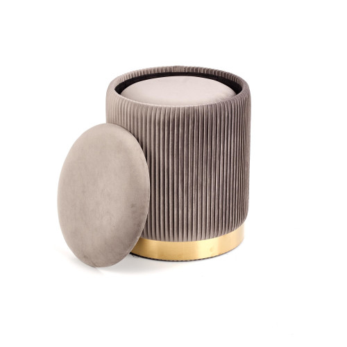 MONTI. Set di 2 pouf, marrone chiaro