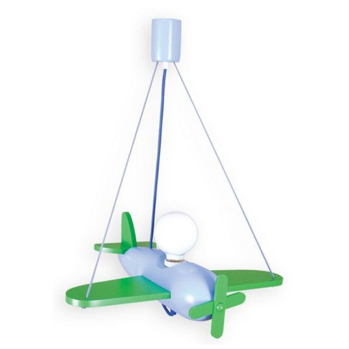 Lampadario AERO CLIPPER verde/celeste per cameretta