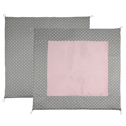 Tenda Teepee in tessuto indiano per la cameretta  bambini con tappetino e 3 simpatici cuscini a forma di topolino.