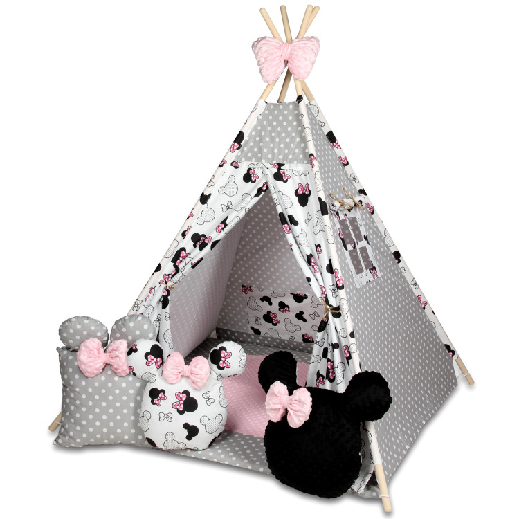 Tenda Teepee in tessuto indiano per la cameretta bambini con