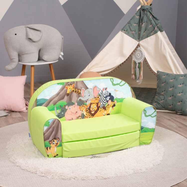 Mini sofa, divanetto apribile  Elefant Green.