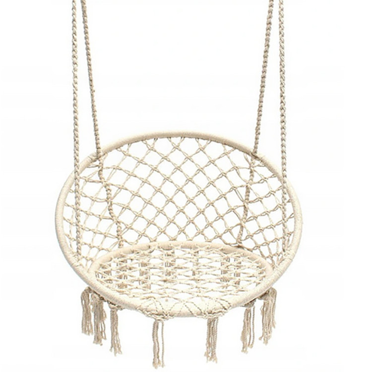 Poltrona pensile con set di cuscini in velluto...