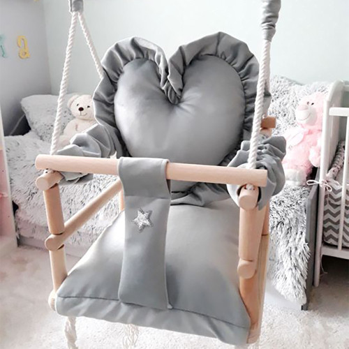 Altalena CUORE 3 in 1 con cintura di sicurezza per bambini da 6 mesi in su