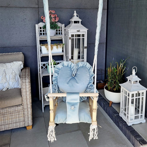 Altalena CUORE 3 in 1 con cintura di sicurezza per bambini da 6 mesi in su