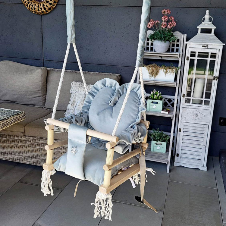 Altalena CUORE 3 in 1 con cintura di sicurezza