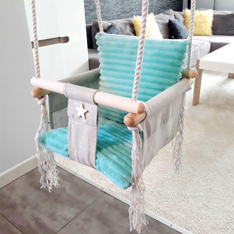 Altalena per bambini materiale Minky con...