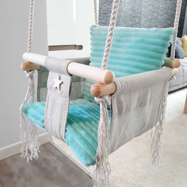 Altalena per bambini materiale Minky con...