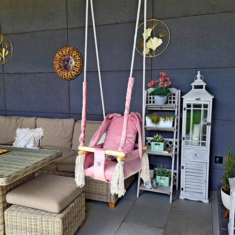 Altalena per bambini Coniglio con cintura di...