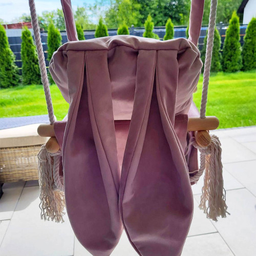 Altalena per bambini Coniglio con cintura di sicurezza