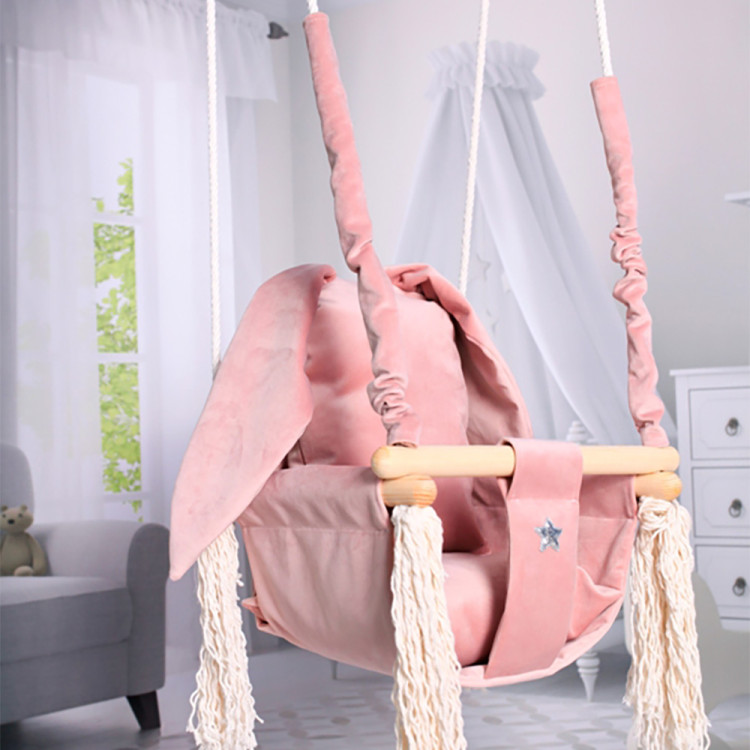 Altalena per bambini Coniglio con cintura di...