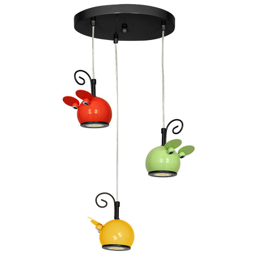 Lampadario in acciaio da soffitto per cameretta bambini,...