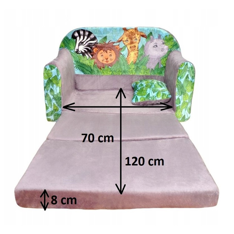 Mini sofa, divanetto apribile  Pink Owl.