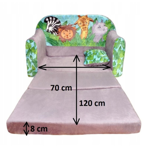 Mini sofa, divanetto apribile  Pink Owl.